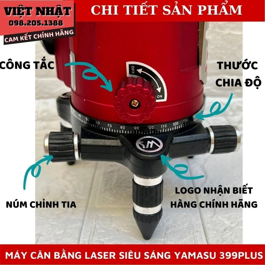 May can bang laser 5 tia xanh sieu sang yamasu 399 plus de bi tang chan inox cao cap chinh hang dien may viet nhat 8