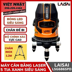Máy cân bằng laser 5 tia xanh Laisai LSG-686SPD