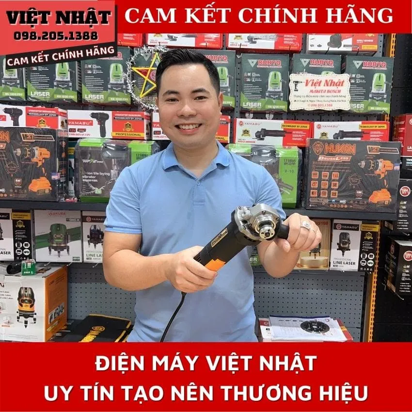 MAY MAI GOC 100 HUKAN K46 CONG SUAT LON 800W CONG TAC DUOI CHINH HANG GIA RE MAY CAT CAM TAY 11