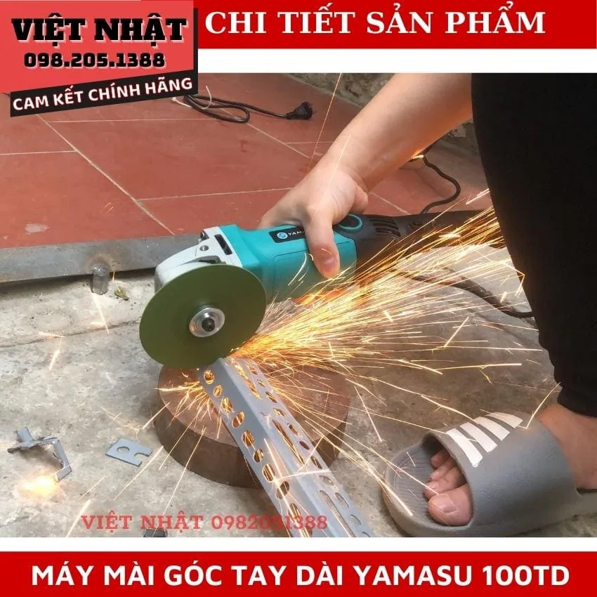 MAY MAI GOC TAY DAI YAMASU 100TD TD04 LUOI 100MM CHINH HANG 4