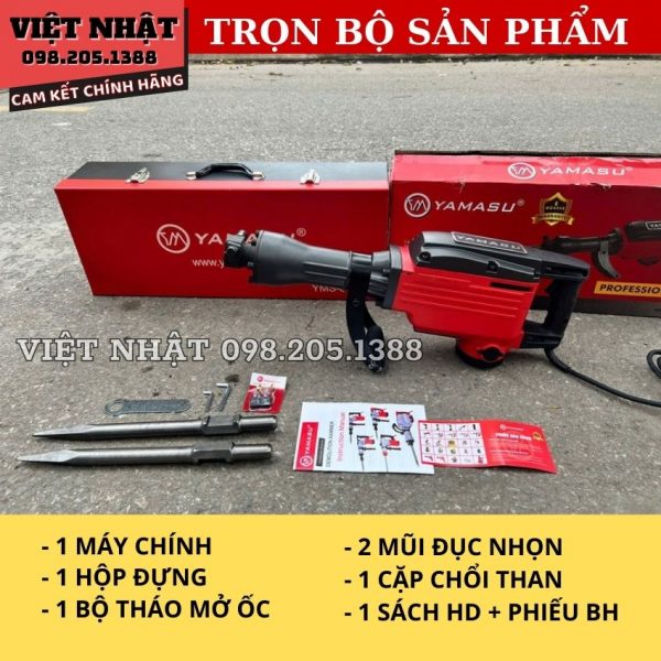 Máy đục phá bê tông cỡ đại Yamasu YMS-65A (2.000W) - Hình ảnh 2