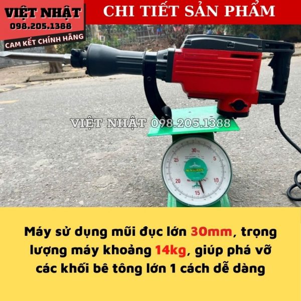 Máy đục phá bê tông cỡ đại Yamasu YMS-65A (2.000W) - Hình ảnh 6