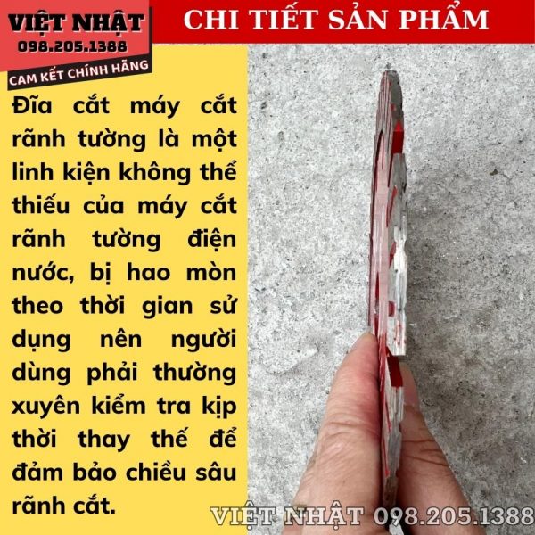 Lưỡi cắt tường 156mm - Ảnh 6