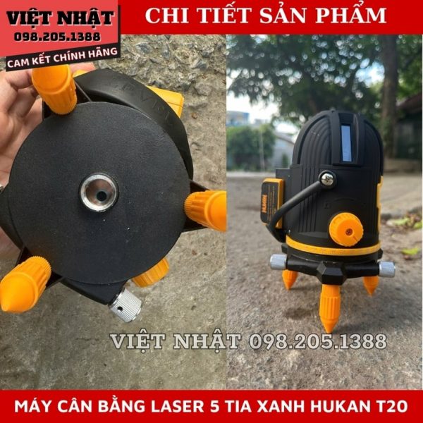 Máy cân bằng laser 5 tia Hukan T20 - Ảnh 9