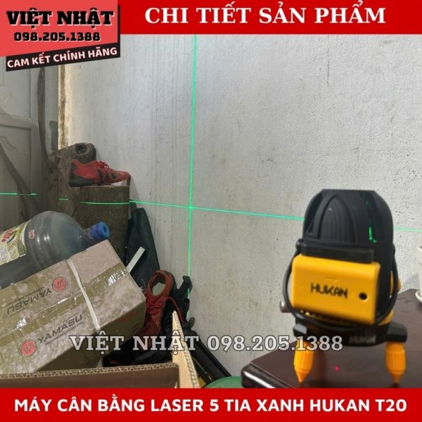 Máy cân bằng laser 5 tia Hukan T20 - Ảnh 8