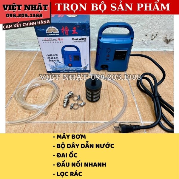 Bơm nước mini thông minh tự ngắt Caowang WD01 - Ảnh 8