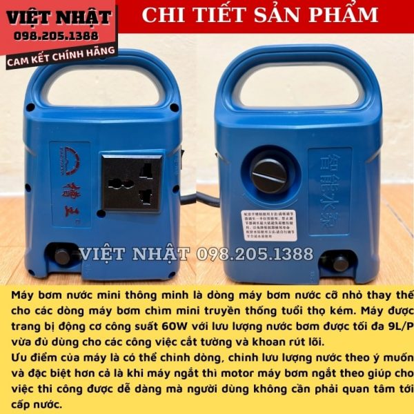 Bơm nước mini thông minh tự ngắt Caowang WD01 - Ảnh 7