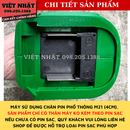Thân máy siết mở ốc bu lông dùng pin Greekman GM-C500 đầu 2 trong 1, Chân pin phổ thông. 7 19