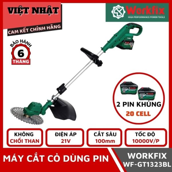 Máy cắt cỏ 21V WORKFIX WF-GT1323BL