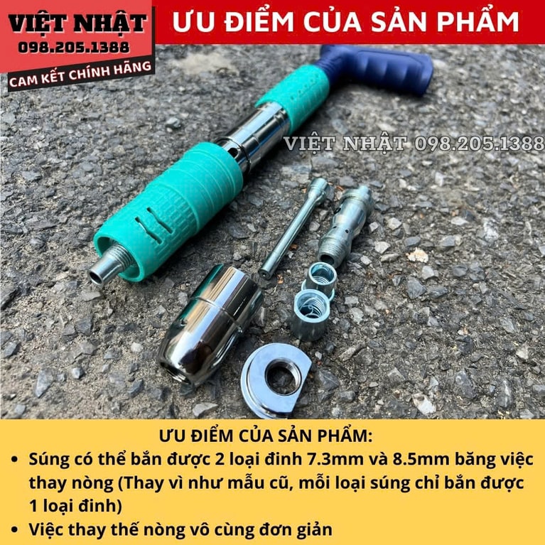 sung ban dinh 2trong1 xanh 1