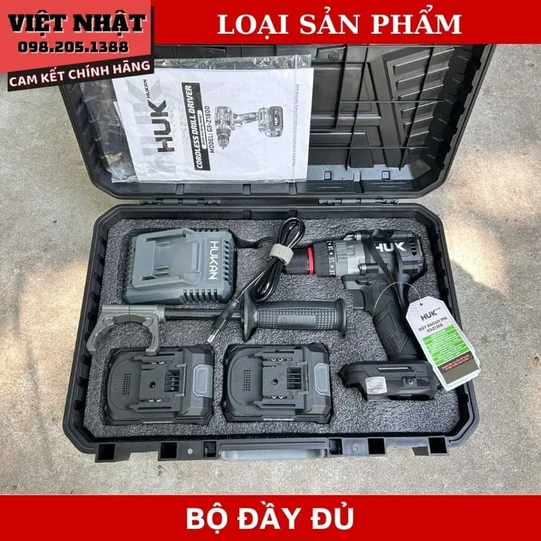 Máy khoan 21V Hukan 13MM ( có khóa trục ) G3- Z1800 G3 Z1800 11