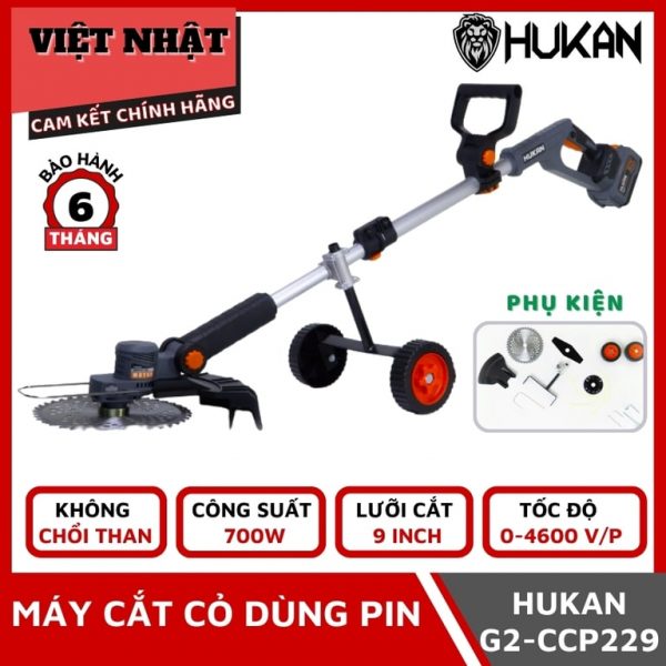 Máy cắt cỏ pin Hukan G2-CCP229