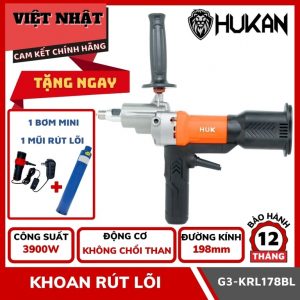 Máy Khoan Rút Lõi Bê Tông 3900W của Hukan G3-KRL178BL