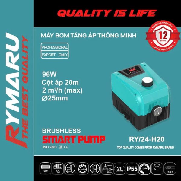 Bơm tăng áp từ thông minh RY/24-H20; RY/ 36-H25; RY/36-H30 - Hình ảnh 3