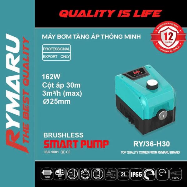 Bơm tăng áp từ thông minh RY/24-H20; RY/ 36-H25; RY/36-H30