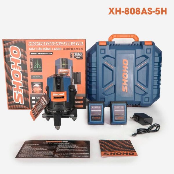 Máy cân bằng laze 5 tia xanh SHOHO XH-808AS-235H - Hình ảnh 2