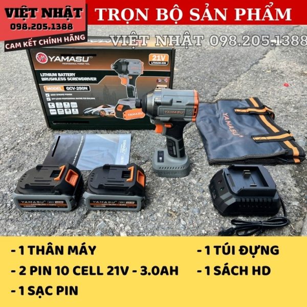 Máy chuyên vít pin Yamasu GCV-250N - Hình ảnh 2