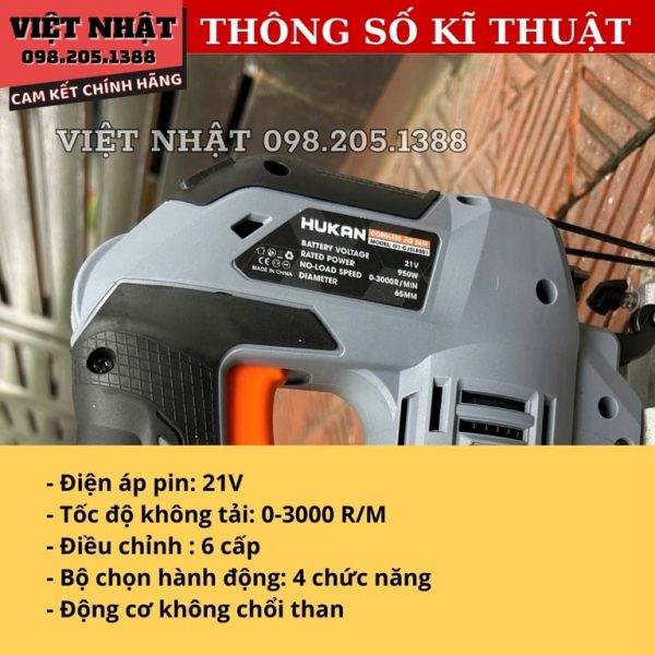 Máy cưa lọng pin Hukan BODY G1-CJSL8501 - Ảnh 3