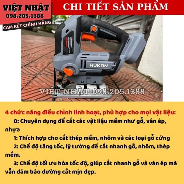 Máy cưa lọng pin Hukan BODY G1-CJSL8501 - Ảnh 7