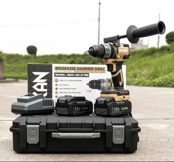 Máy khoan pin Hukan HM21- G2- Z1700 màu sữa - Hình ảnh 4