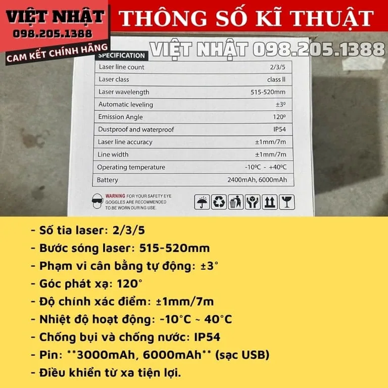 Máy Cân Bằng Laser Workfix WF-LS05X wf ls05x 3