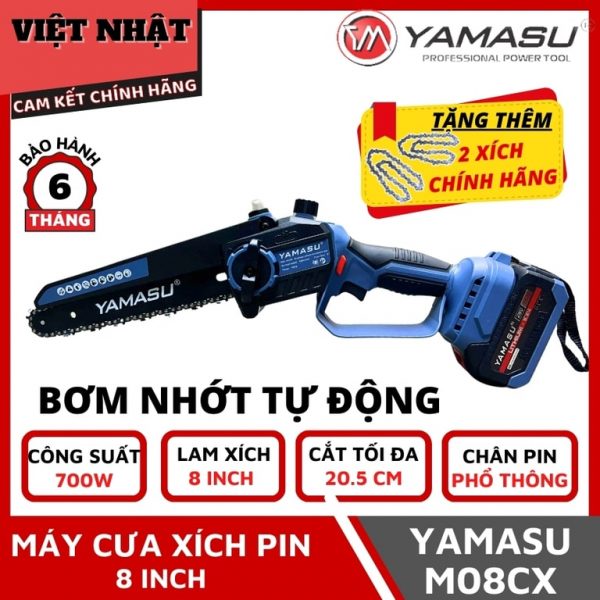 Máy cưa xích pin Yamasu M08CX