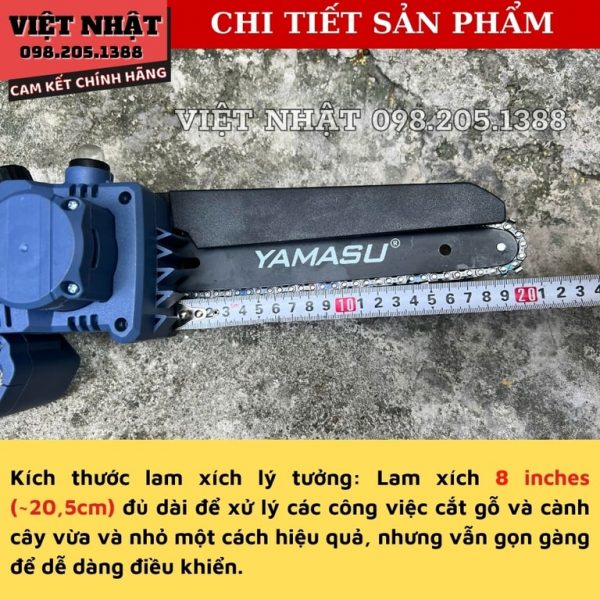 Máy cưa xích pin Yamasu M08CX - Hình ảnh 8
