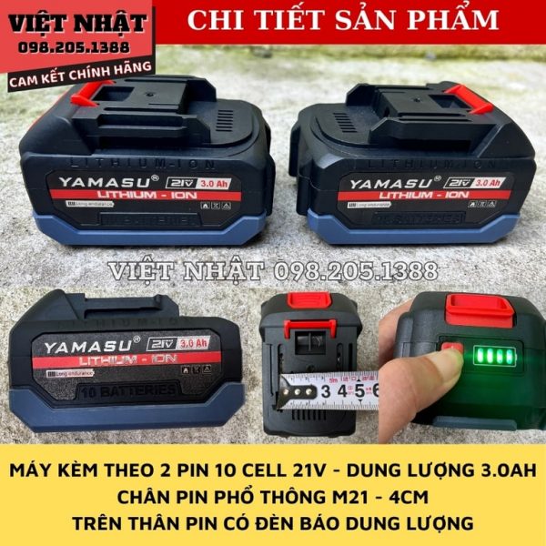 Máy cưa xích pin Yamasu M08CX - Hình ảnh 9