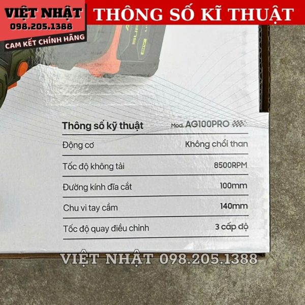 Máy mài góc Akuza AG100PRO - Hình ảnh 3