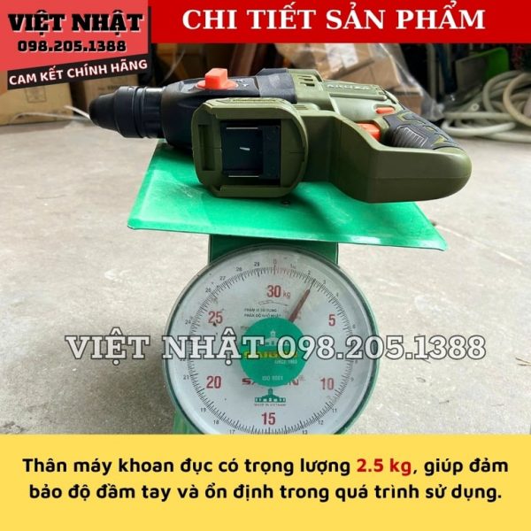 Máy đục bê tông 3 chức năng AKUZA 2620 - Ảnh 9