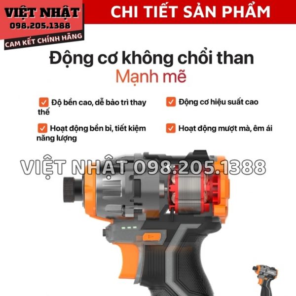 Máy vặn vít pin Akuza CV160 - Ảnh 4