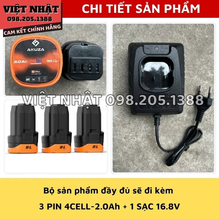 Máy vặn vít pin Akuza CV160 cv160 8