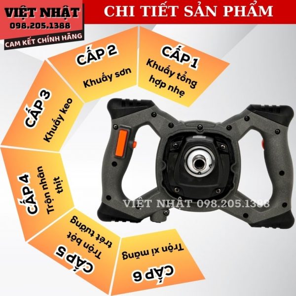 Máy khuấy sơn điện Hukan G2-MKS444 - Ảnh 7