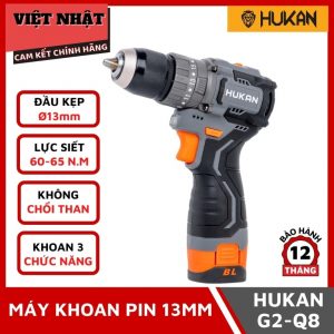 Máy khoan pin 3 chức năng Hukan G2-Q8