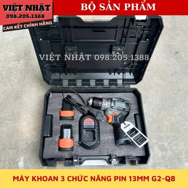 Máy khoan pin 3 chức năng Hukan G2-Q8 - Hình ảnh 11