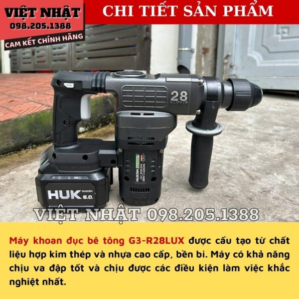 Máy khoan đục bê tông G3-R28LUX - Ảnh 5