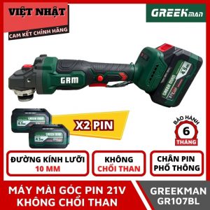 Máy mài góc pin 21V Greekman GR107BL