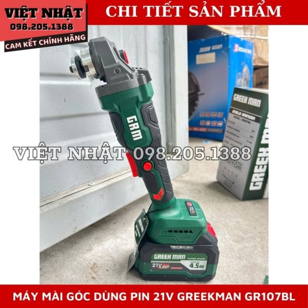 Máy mài góc pin 21V Greekman GR107BL - Ảnh 5