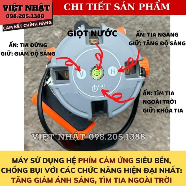 Máy cân bằng laser 5 tia xanh siêu sáng Hukan HK-E63 - Hình ảnh 6