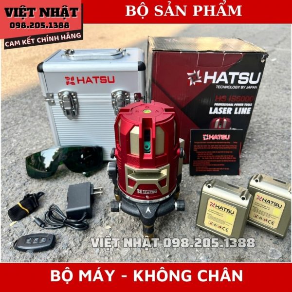 Máy cân bằng laser 5 tia xanh Hatsu HS-IS6000 - Ảnh 12