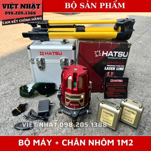 Máy cân bằng laser 5 tia xanh Hatsu HS-IS6000 - Ảnh 13