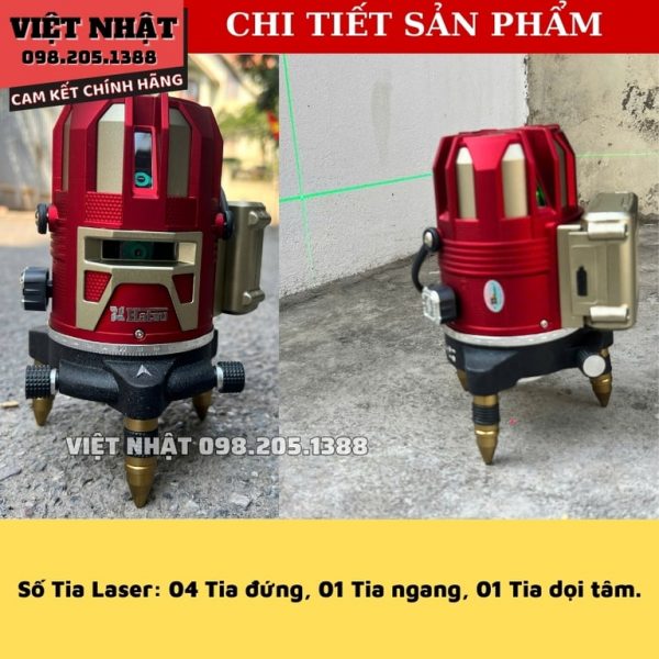 Máy cân bằng laser 5 tia xanh Hatsu HS-IS6000 - Ảnh 9