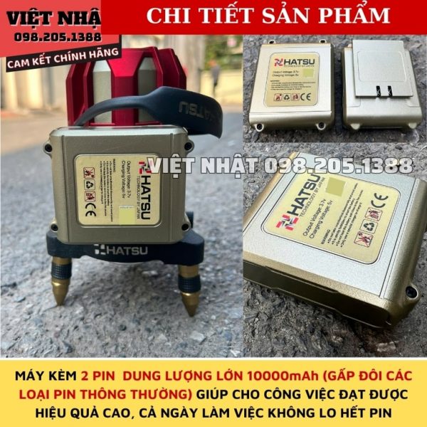 Máy cân bằng laser 5 tia xanh Hatsu HS-IS6000 - Ảnh 5