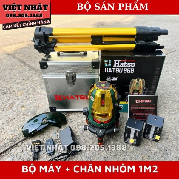 Máy cân bằng laser 5 tia xanh Hatsu HS-868 - Hình ảnh 13