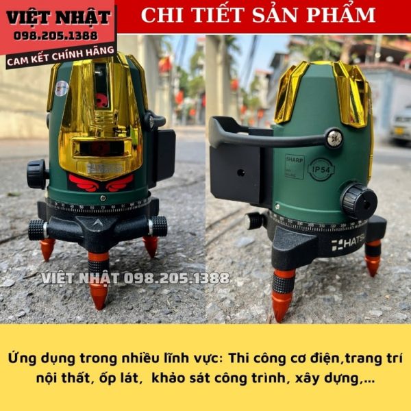 Máy cân bằng laser 5 tia xanh Hatsu HS-868 - Hình ảnh 11
