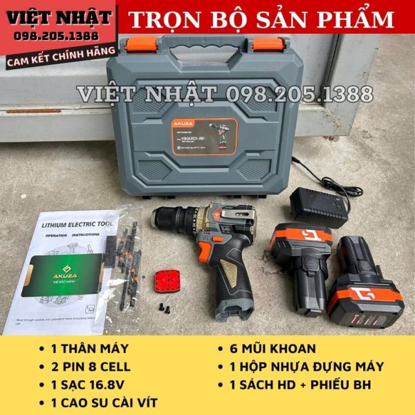 Máy khoan pin Akuza K8quick - Ảnh 2