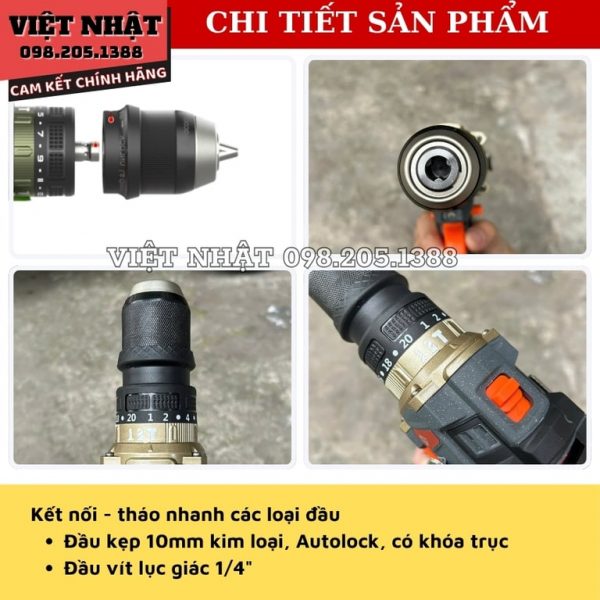 Máy khoan pin Akuza K8quick - Ảnh 6