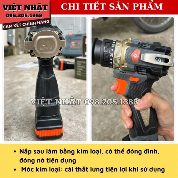 Máy khoan pin Akuza K8quick - Ảnh 5
