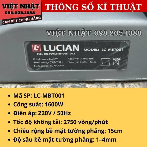 Máy bào tường LUCIAN LC-MBT001 - Hình ảnh 8
