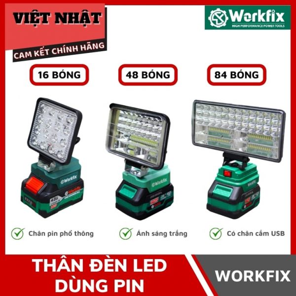 Đèn LED Workfix 3 kích thước WF-L16, WF-L48, WF-L84